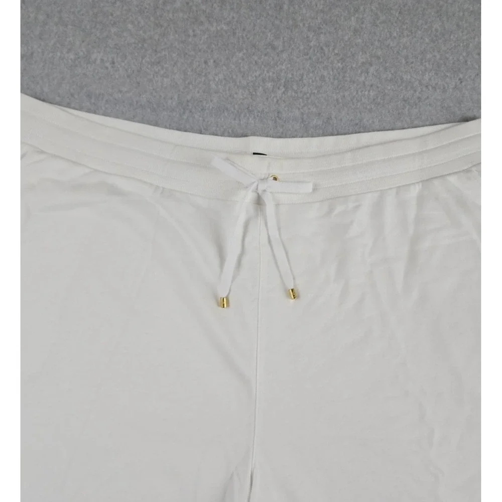 Polo Ralph Lauren Women Size 3X Fleece‎ Shorts White Stretch Summer NWT